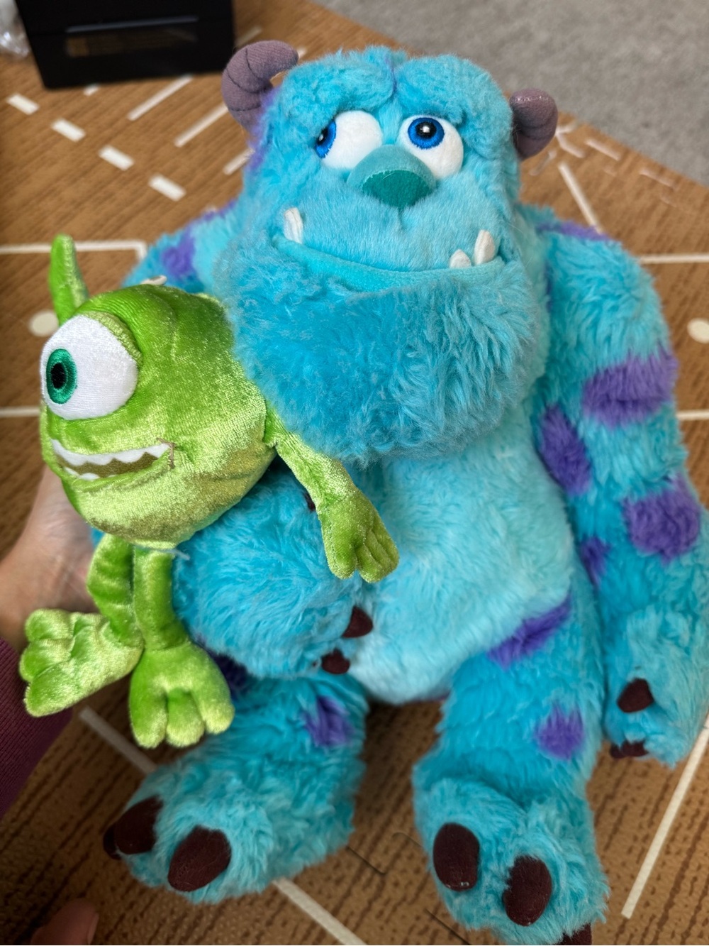Disney Parks Monsters, Inc. Sulley & Mike Plush Duo - Turquoise, Purple & Green